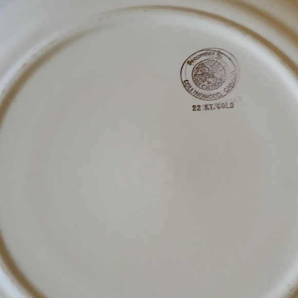 Queen Elizabeth II Duke Coronation Plate 1953 Georgian China Canada 22 KT. Gold - Picture 8 of 8